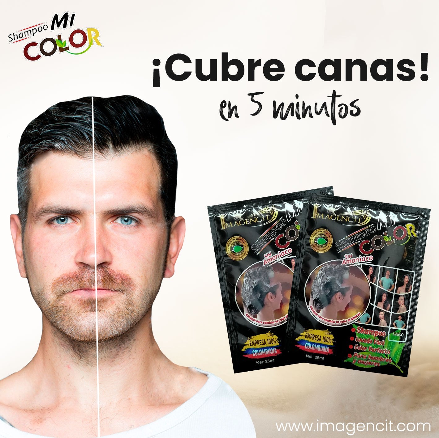 SHAMPOO CUBRE CANAS  NEGRO